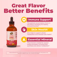 Thumbnail for MaryRuth's Organic Liquid Zinc Supplement for Kids & Adults | Immune Support | Skin Health | Antioxidant | Cellular Metabolism | Zinc Sulfate | Vegan | Non-GMO | Sugar Free | Gluten Free | 4 oz