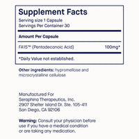 Thumbnail for Fatty15 C15:0 Pentadecanoic Acid Supplement The Longevity Nutrient - 90 Vegan Capsules - 3X Cellular Benefits of Fish Oil EPA Omega 3 Supplements - Liver Support & Mitochondrial Health