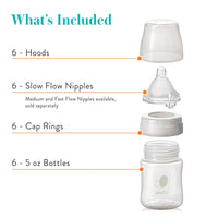 Thumbnail for Evenflo Feeding Premium Proflo Venting Balance Plus Wide Neck Baby, Newborn and Infant Bottles - Developed by Pediatric Feeding Specialists - 5 Ounce (Pack of 6)