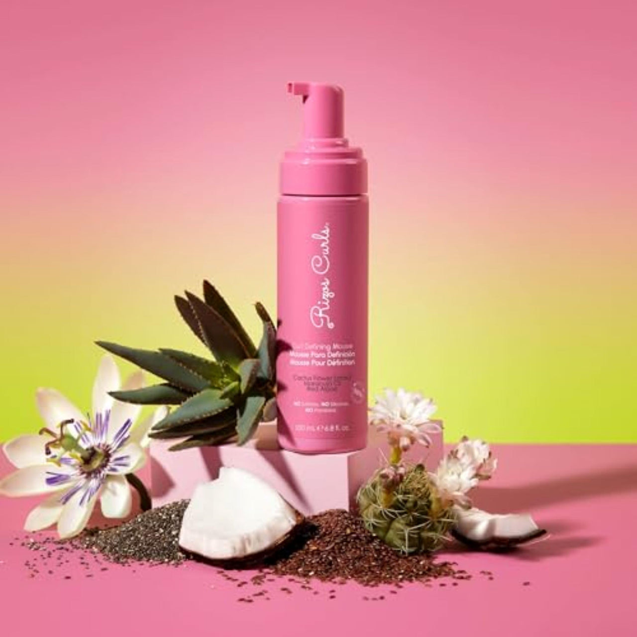 Rizos Curls Curl Defining Mousse – Lightweight Foam for Volume & Hydration – Shine & Definition for Every Curl Pattern: Wavy, Curly, Coily 1a–4c Hair Types – Sulfate & Paraben Free