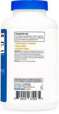 Thumbnail for Nutricost Ginkgo Biloba 120mg, 240 Capsules - Extra Strength Ginkgo Biloba Extract - Gluten Free & Non-GMO