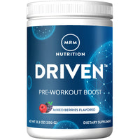 Thumbnail for MRM Nutrition Driven Pre Workout Powder - Clean Preworkout for Women & Men, Supports Energy, Focus & Strength with Beta-Alanine & Caffeine, Vegan, Gluten-Free - 29 Servings, Mixed Berry Flavor