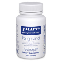 Thumbnail for Pure Encapsulations Policosanol 20 mg | Hypoallergenic Supplement Supports Healthy Lipid Metabolism and Cardiovascular Function* | 120 Capsules