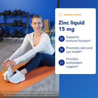 Thumbnail for Pure Encapsulations Zinc Liquid 15 mg | Zinc Gluconate Hypoallergenic Supplement for Immune Support* | 4 fl. oz.