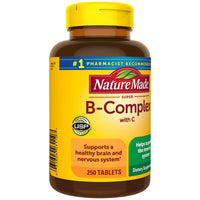 Thumbnail for Nature Made Super B Complex with Vitamin C and Folic Acid, Dietary Supplement for Immune Support, 250 Tablets, 250 Day Supply