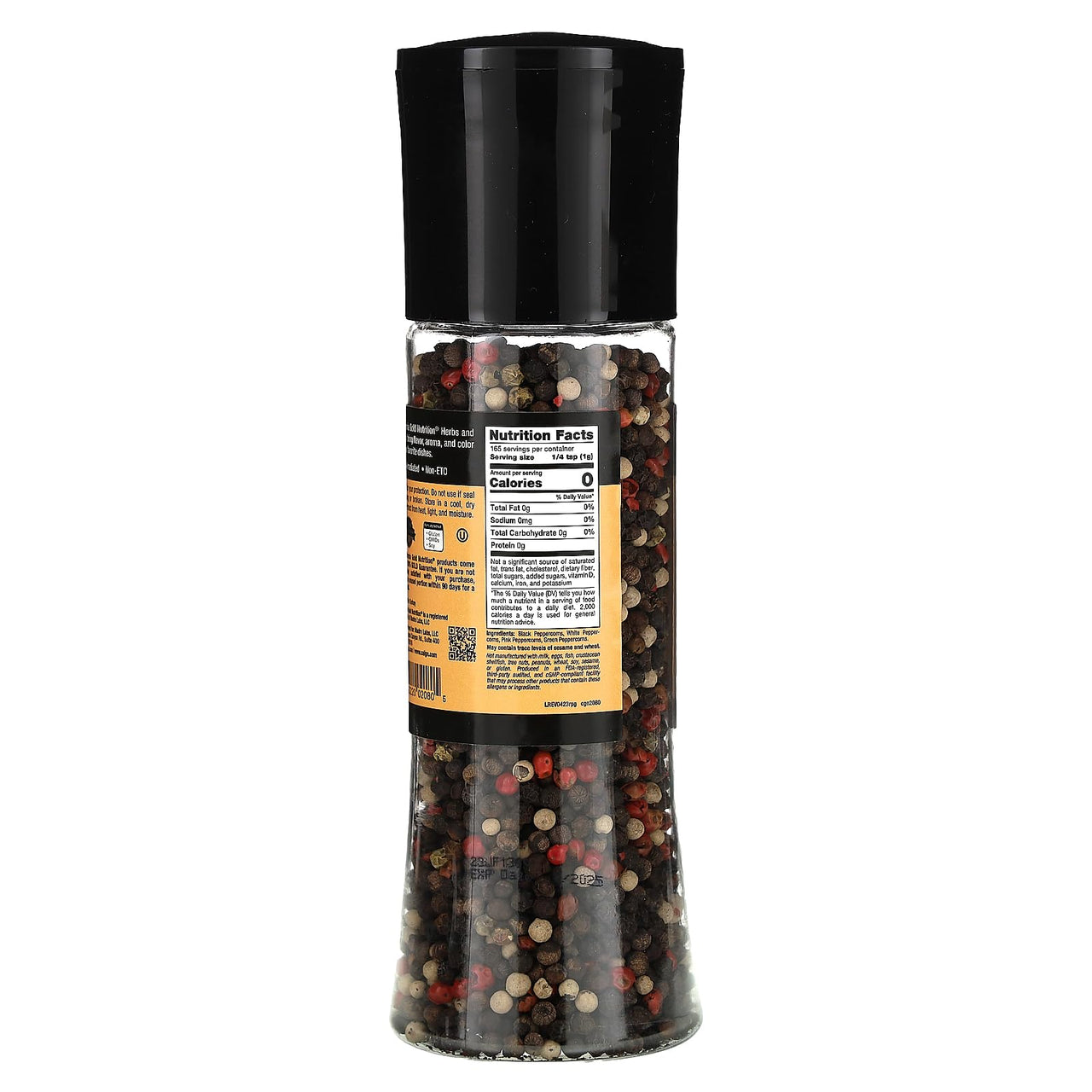 California Gold Nutrition Foods, Rainbow Peppercorn Grinder, 5.82 oz (165 g)