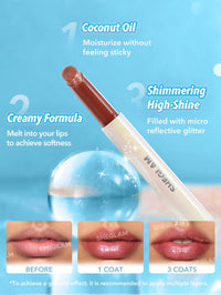 Thumbnail for SHEGLAM Pout-Perfect Moisturizing Solid Lip Gloss Shimmer Lip Plumper - Violet Fizz