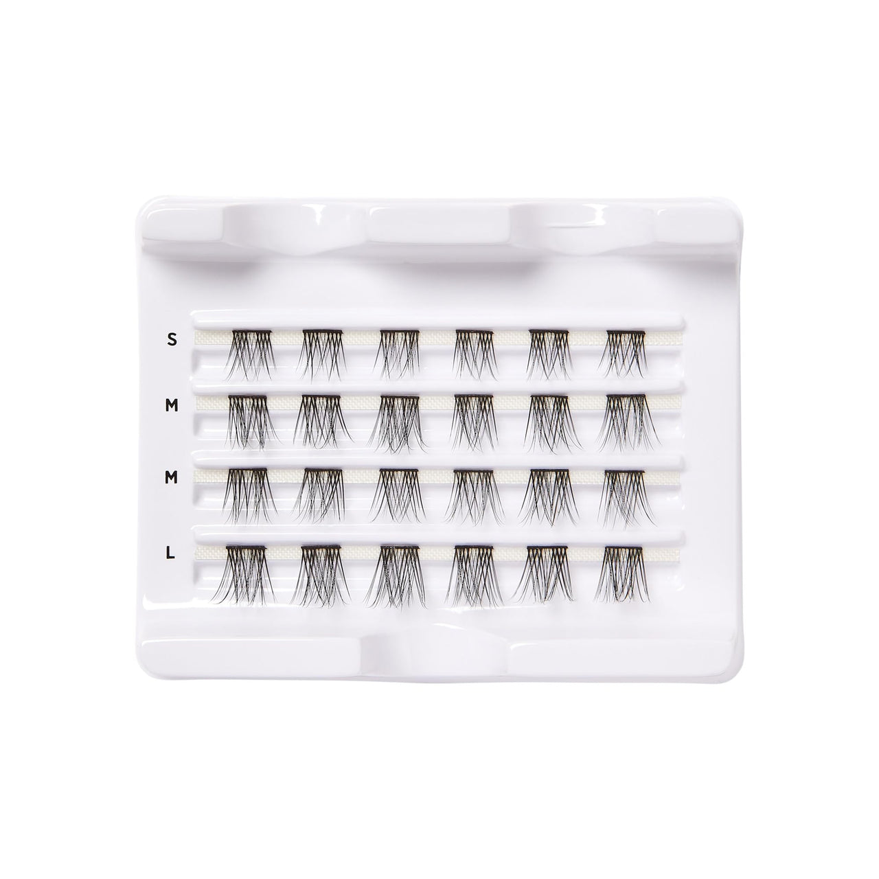 KISS Falscara DIY Eyelash Extension Lengthening Wisps - Featherlight Synthetic Reusable Artificial Eyelashes Multipack of 24 Mini Lash Clusters for that Authentic Eyelash Extension Look
