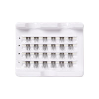 Thumbnail for KISS Falscara DIY Eyelash Extension Lengthening Wisps - Featherlight Synthetic Reusable Artificial Eyelashes Multipack of 24 Mini Lash Clusters for that Authentic Eyelash Extension Look