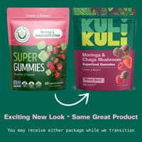 Thumbnail for Kuli Kuli Super Energy Gummies - Energy Supplements with Moringa, Caffeine-Free Natural Energy Booster - 60 Non-GMO, Gluten-Free Moringa Gummies