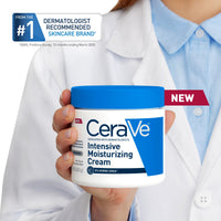 Thumbnail for CeraVe Intensive Moisturizing Cream, Body Moisturizer With Shea Butter, 72H Hydration + Skin Barrier Repair, Fragrance-Free Body Lotion For Extremely Dry Skin, 8oz