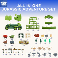 Thumbnail for TOY Life Dinosaur Transport Truck Playset, 57 Pieces, Ages 3+