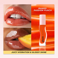 Thumbnail for Gisou Honey Infused Hydrating Lip Oil, Nourishing Lip Moisturizer for Dry Lips, High Shine, Smooth Finish, Sheer Hot Coral Shade, Tropical Mango Passion Fruit Scent, Mango Passion Punch, 8ml