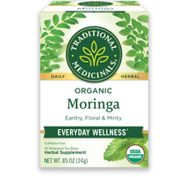 Thumbnail for Traditional Medicinals Tea, Organic Moringa Spearmint & Sage - Everyday Wellness - Kosher, Non-GMO, Caffeine-Free - 16 Tea Bags