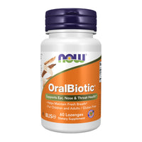 Thumbnail for NOW Foods Supplements, OralBiotic™, Developed for Adults & Children, Strain Verified, 60 Lozenges