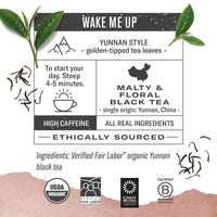 Thumbnail for Numi Organic Chinese Breakfast Tea, 18 Tea Bags, Full Bodied Yunnan Black Tea, Caffeinated (Packaging May Vary)