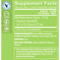 Thumbnail for The Vitamin Shoppe Oil of Oregano 45mg - Immune Health & Antioxidant | 70% Carvacrol Super Strength | 60 Veggie Caps | Mediterranean