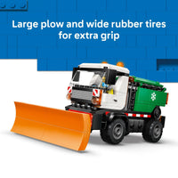 Thumbnail for LEGO City Snowplow Truck Building Toy for Kids - Pretend Play Vehicle for Boys & Girls, Ages 5+ - Toy Truck W/Movable Plow & Driver Minifigure - Gift Idea for Birthdays - 60490