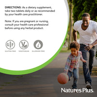 Thumbnail for NaturesPlus Herbal Actives Resveratrol, Extended Release - 120 Tablets - Vegetarian, Gluten Free - 60 Servings