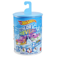 Thumbnail for Hot Wheels Cars, Set of 2 Color Reveal Vehicles in 1:64 Scale with Surprise Initial Reveal & Repeat Color-Change Feature in Very Warm & ICY Cold Water (Styles May Vary)
