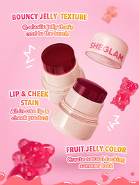 Thumbnail for SHEGLAM Jelly-Licious Hydrating Lip & Blush Tint-Ahoy