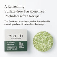 Thumbnail for ARENCIA Go Green Tea Tree Shampoo Bar for Dandruff, Itchy Scalp, Normal to Oily hair – Refreshing Anti-dandruff, Vegan, pH balanced, Sulfate free, Eco friendly