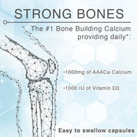 Thumbnail for Lane Innovative - AdvaCAL 1000, Advanced Calcium Supplement, Easy to Swallow Extra Small Capsule, Supports Increased Bone Density (50 Servings)
