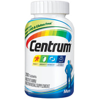 Thumbnail for Centrum Multivitamin for Men, Multivitamin/Multimineral Supplement with Vitamin D3, B Vitamins and Antioxidants, Gluten Free, Non-GMO Ingredients, Tablet, 200 Count