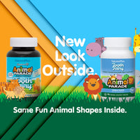 Thumbnail for NaturesPlus Animal Parade Tooth Fairy Children's Chewables - Natural Vanilla Flavor - 90 Animal-Shaped Tablets - Dental Health Supplement - Vegetarian, Gluten Free - 45 Servings