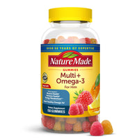 Thumbnail for Nature Made Mens Multivitamin Gummies with Omega-3, Mens Gummy Multivitamins for Daily Nutritional Support, 150 Gummy Vitamins and Minerals, 75 Day Supply