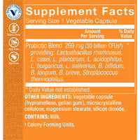 Thumbnail for The Vitamin Shoppe Probiotic Delayed Release 30 Billion - with 10 Probiotic Strains to Support Digestive, Immune & Vaginal Health or Yeast Imbalance - Shelf Stable (30 Veggie Caps)