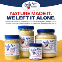 Thumbnail for Really Raw Honey, Straight from the Hive, Never Heated or Filtered, Harvested from Small USA Family Farms, Smooth and Dense (5 Pound)