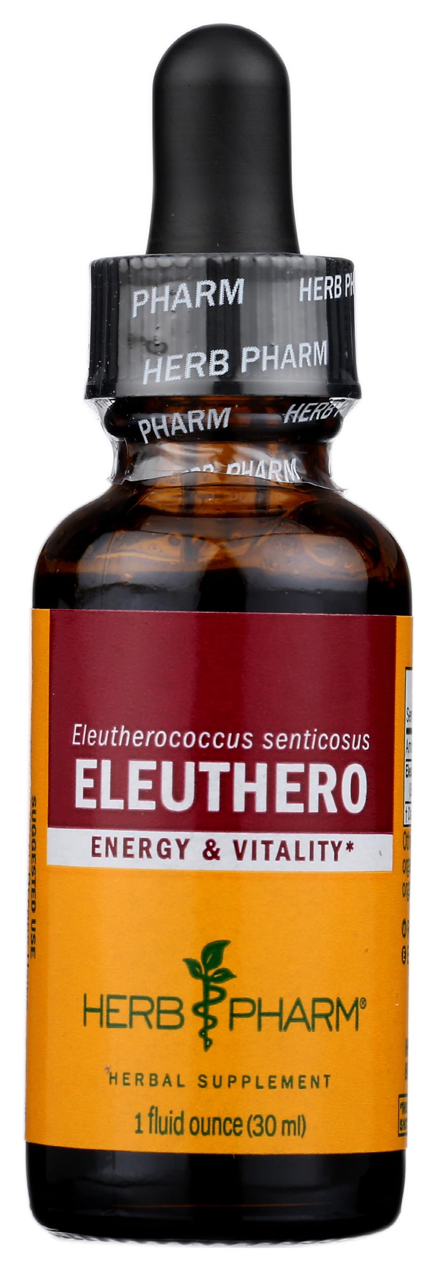 Herb Pharm Eleuthero Root Liquid Extract for Energy and Stamina, Cane Alcohol, 1 Ounce