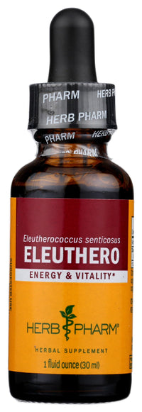 Thumbnail for Herb Pharm Eleuthero Root Liquid Extract for Energy and Stamina, Cane Alcohol, 1 Ounce