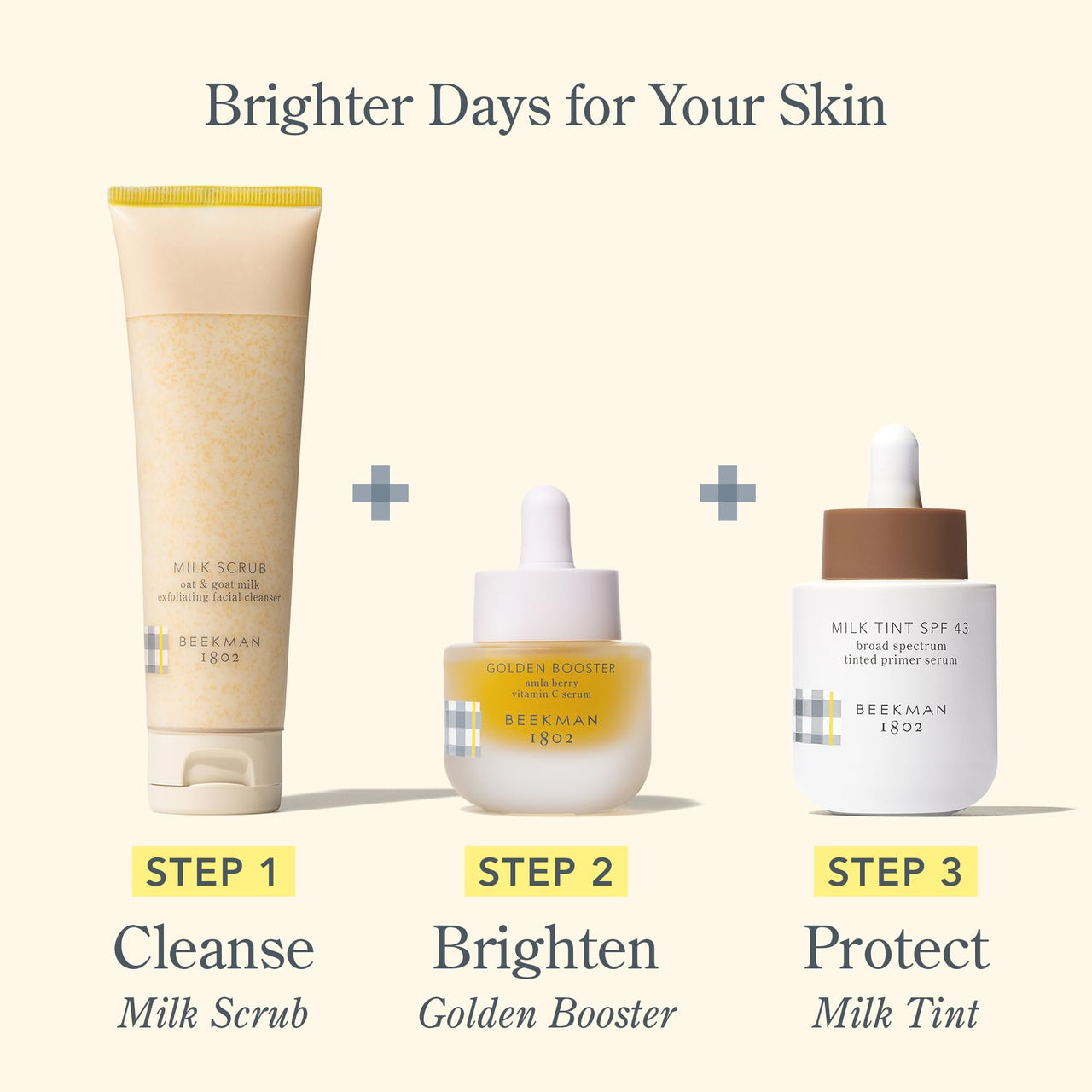 Beekman 1802 Milk Tint Face Primer with SPF 43, Deep - Oxybenzone Free - 1 oz - Tinted Mineral SPF, Makeup Primer & Moisturizer - Blends Seamlessly - Good for Sensitive Skin - Cruelty Free