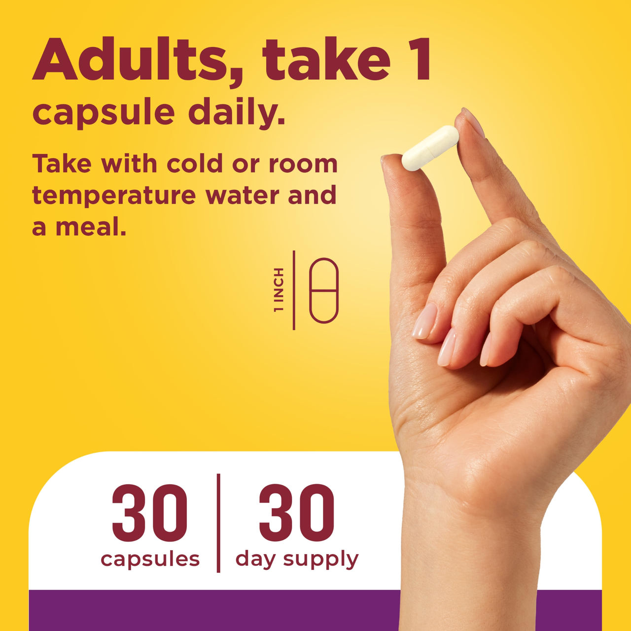 Nature Made Probiotics for Digestive Health Extra Strength 15 Billion CFU from Live Cultures, Probiotics for Women and Men, 30 Probiotic Capsules, 30 Day Supply