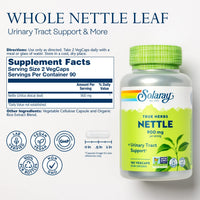 Thumbnail for SOLARAY Nettle Leaf 450mg Healthy Kidney, Urinary & Prostate Support Traditional Use for Healthy Allergy Response & Respiratory Wellness 180 CT