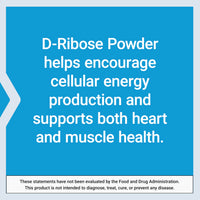 Thumbnail for Life Extension D-Ribose Powder, Dissolve in Liquid to Encourage Cellular Energy Production and Support Heart and Muscle Health, Gluten-Free, Non-GMO, Vegetarian, 150 Grams