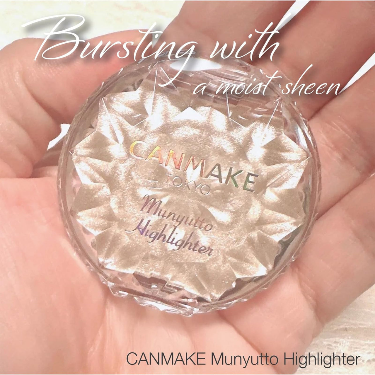 CANMAKE - Munyutto Highlighter - Packed Powder Compact - 0.13oz (3.8g) (03 Warm Rutile)