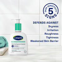 Thumbnail for Cetaphil Gentle Clear Pore Clearing Acne Cleanser, Foaming Gel Cleanser for Sensitive, Acne-Prone Skin, 8 Fl Oz Pump Bottle, 2% Salicylic Acid, Gently Exfoliates, Dermatologist Recommended Brand