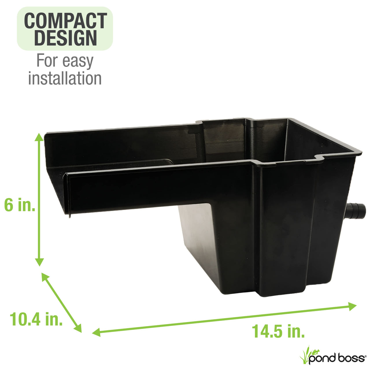 Pond boss Waterfall Spillway, 8 inch Wide Weir, Waterfall Box, Smooth Flow, Durable Construction, Easy to Install, Great for Waterfalls, Pondless Water Features and Streams