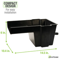 Thumbnail for Pond boss Waterfall Spillway, 8 inch Wide Weir, Waterfall Box, Smooth Flow, Durable Construction, Easy to Install, Great for Waterfalls, Pondless Water Features and Streams
