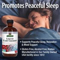 Thumbnail for Nature's Answer Tart Cherry 8 Ounce Liquid | Promotes Recovery & Sleep | Rich in Anthocyanins | Non GMO | Gluten Free | Vegan