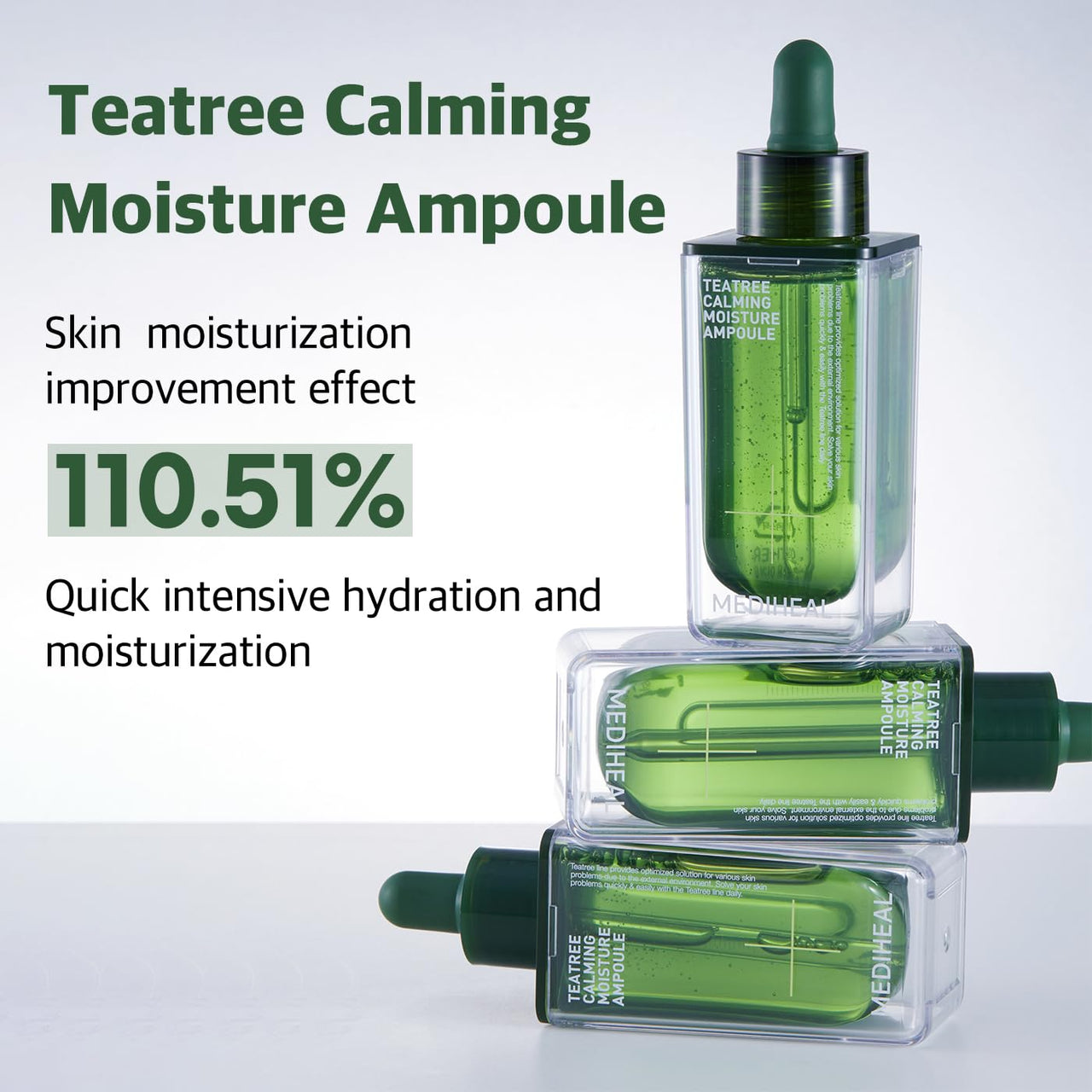Mediheal Teatree Calming Moisture Ampoule,50ml Quick Calming and deep Hydrating with 92% Pure Tea Tree