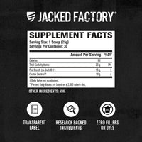 Thumbnail for Jacked Factory Carb Surge - Premium Carbohydrate Powder with Carb10 Pea Starch & Cluster Dextrin for Fast-Acting Intra Workout Carbs & Increased Energy - 30 Servings, Unflavored