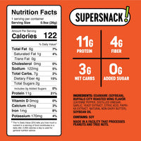 Thumbnail for The Only Bean Crunchy Roasted Edamame Snacks (Buffalo) – High Protein (11g), Low Carb Keto Vegan Office Snack, Gluten Free Healthy Snacks for Adults and Kids, 0.9oz (Pack of 10)