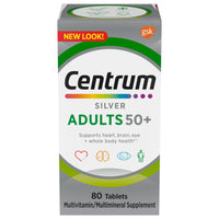 Thumbnail for Centrum Silver Multivitamin for Adults 50 Plus, Multivitamin/Multimineral Supplement with Vitamin D3, B Vitamins, Calcium and Antioxidants, Gluten Free, Non-GMO Ingredients - 80 Count
