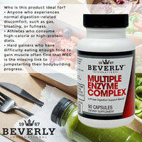 Thumbnail for Beverly International (MEC Multiple Enzyme Complex, 90 Capsules. an Ultra-Premium Digestive Aid Helping Bodybuilders, Athletes and Fitness Enthusiasts Digest Their Meals More Easily. Take with Food.