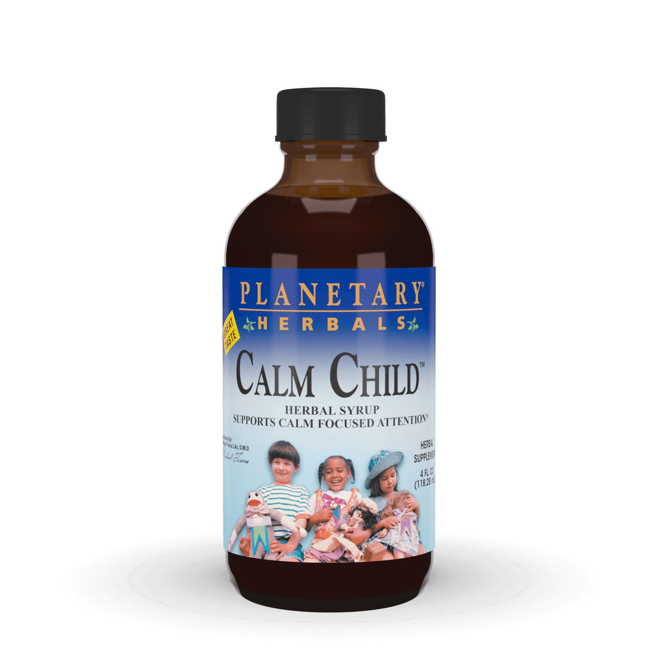 Planetary Herbals Calm Child Herbal Syrup - Includes Soothing Botanicals Chamomile, Lemon Balm, Catnip & More - 4oz