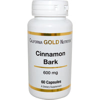 Thumbnail for California Gold Nutrition, Cinnamon Bark, 600 mg, 60 Capsules